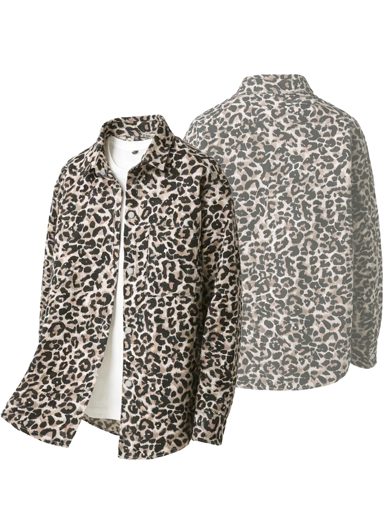 Spring and autumn cheetah print jacquard long-sleeve collared jacket, trendy men's fashion, stylish and versatile coat
Spring and autumn cheetah print jacquard long-sleeve collared jacket, trendy men's fashion, stylish and versatile coat
