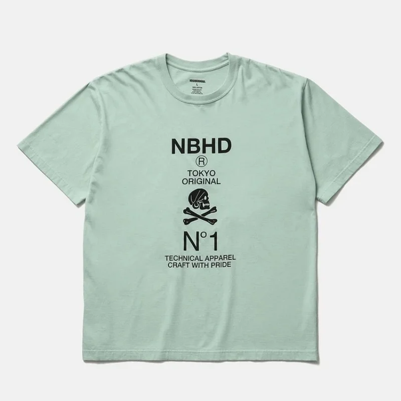 Мужская повседневная футболка в стиле NBHD с принтом черепа, короткий рукав, круглый вырез, уличный стиль
Мужская повседневная футболка в стиле NBHD с принтом черепа, короткий рукав, круглый вырез, уличный стиль