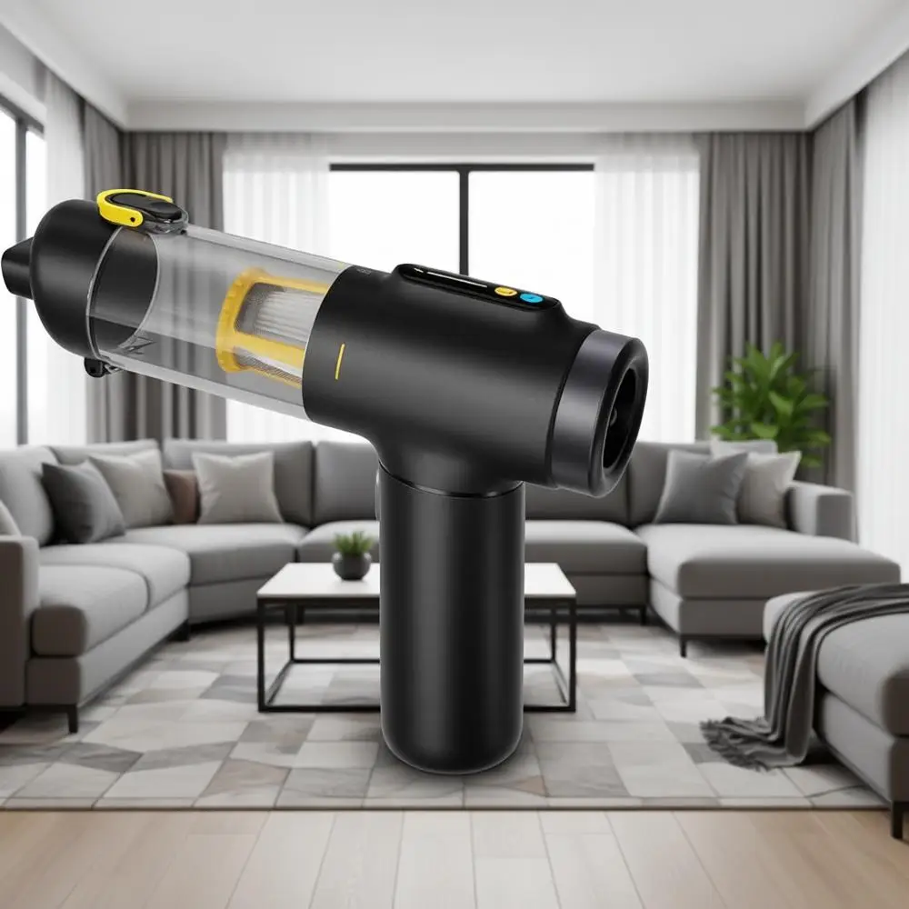 Многофункциональный ручной пылесос 4-в-1 с цветным LED-дисплеем, мощностью всасывания 16 кПа, беспроводной, для автомобиля и рабочего стола
Многофункциональный ручной пылесос 4-в-1 с цветным LED-дисплеем, мощностью всасывания 16 кПа, беспроводной, для автомобиля и рабочего стола