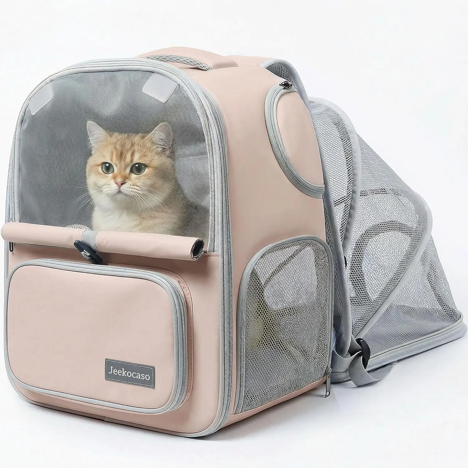 Cat Backpack Carrier Expandable, Breathable Mesh & Lockable Zippers & Shaded Curtains & Multi-Entry, Pet Backpack for Kitty P
Cat Backpack Carrier Expandable, Breathable Mesh & Lockable Zippers & Shaded Curtains & Multi-Entry, Pet Backpack for Kitty P