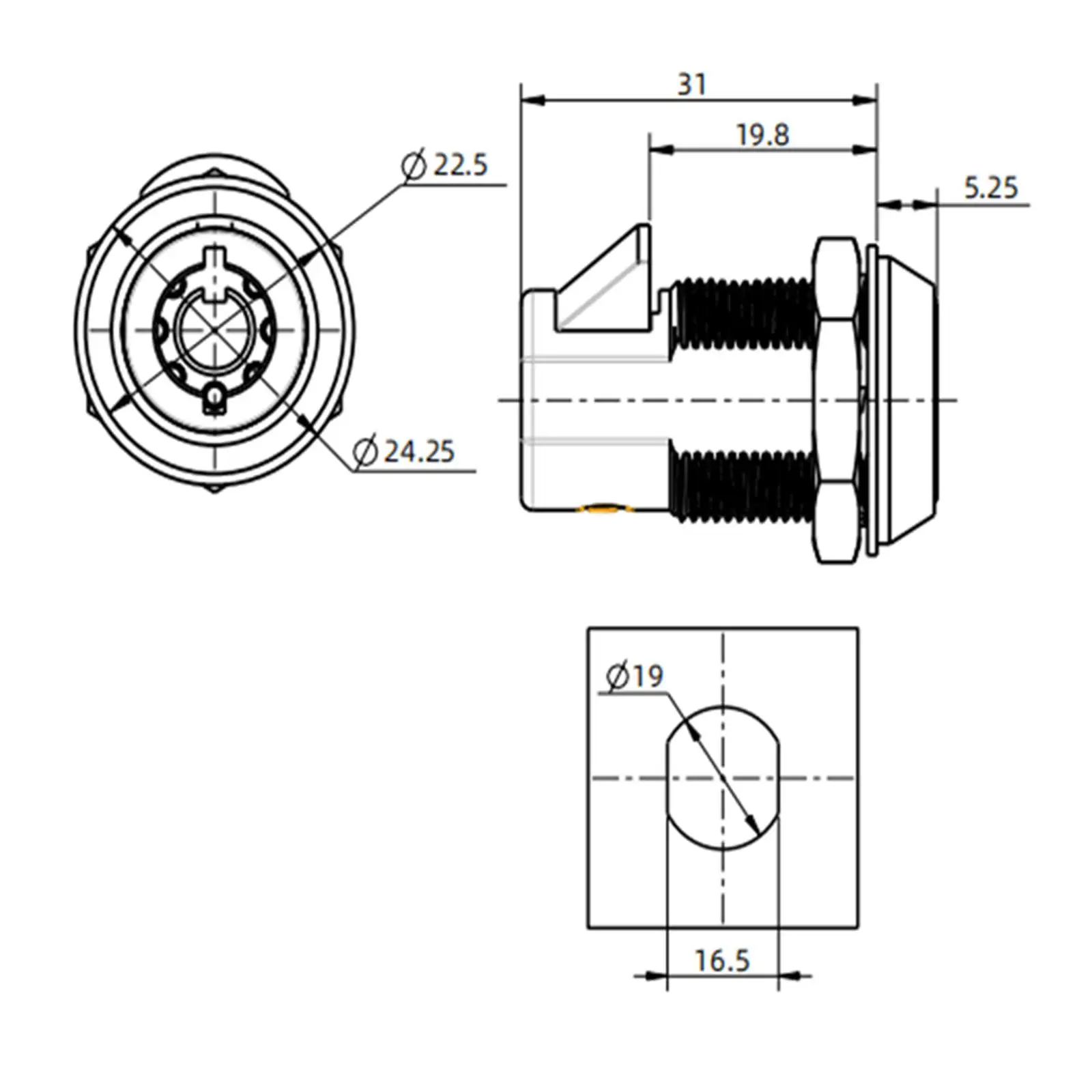 Rotating Handle Lock Latch Durable Convenient Installation Premium up Entry Knob
Rotating Handle Lock Latch Durable Convenient Installation Premium up Entry Knob