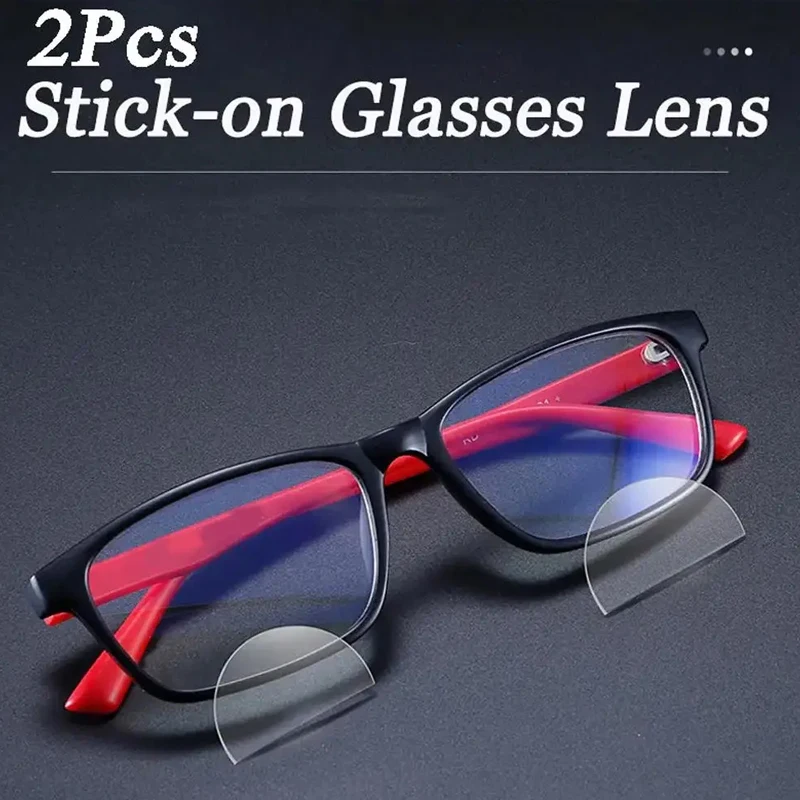 2pcs Stick-on Reading Glasses Lens Liquid Silicone Bifocal Presbyopic Lenses Magnification Bifocal Lenses +100 to +350
2pcs Stick-on Reading Glasses Lens Liquid Silicone Bifocal Presbyopic Lenses Magnification Bifocal Lenses +100 to +350