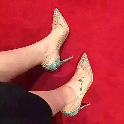 New Fairy Style Mesh Rhinestone Sequins Pointed High Heels Women's Fine Heels Crystal Wedding Shoes Single Shoes
New Fairy Style Mesh Rhinestone Sequins Pointed High Heels Women's Fine Heels Crystal Wedding Shoes Single Shoes
