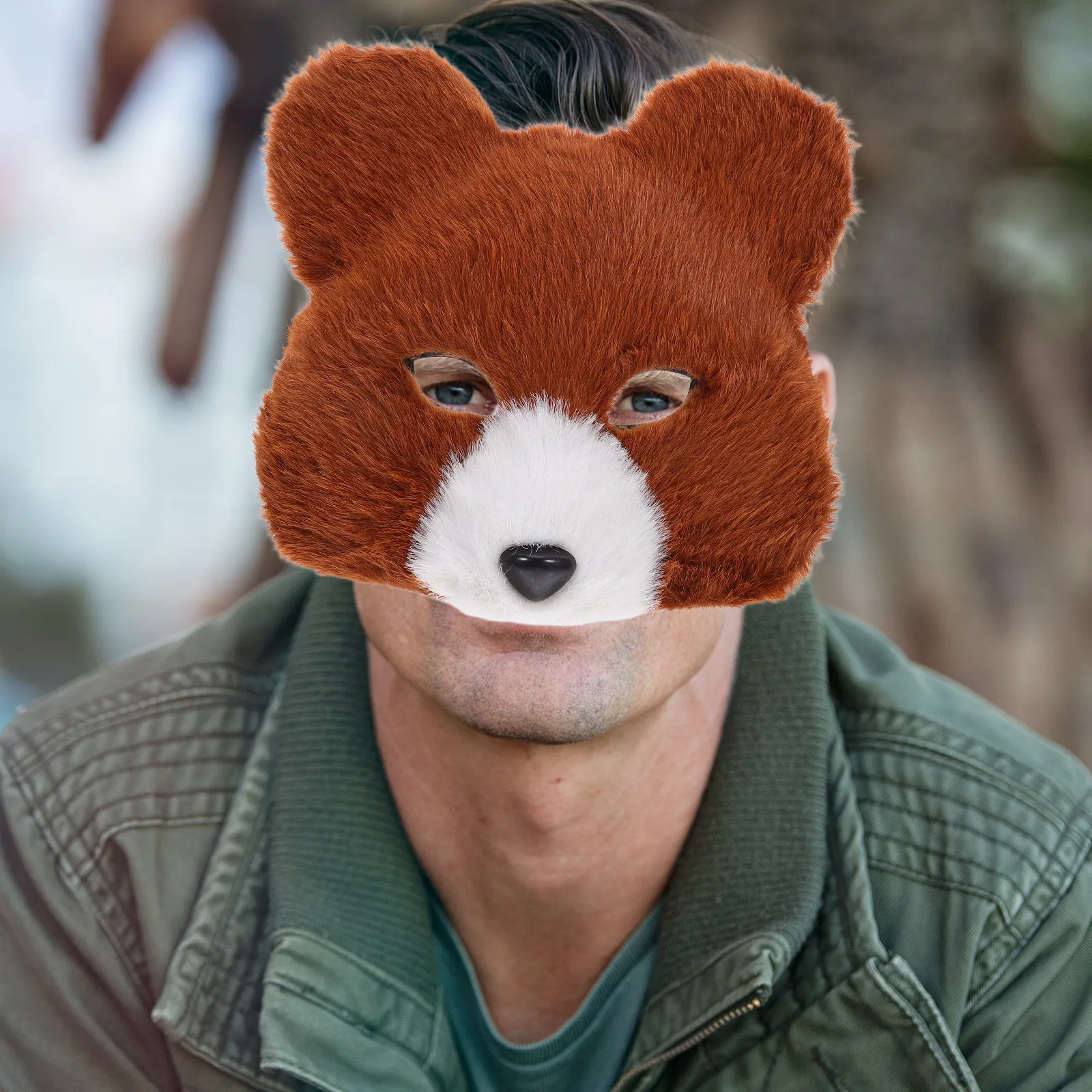 Realistic Brown Bear Mask Soft Material Full Head Cover Halloween Cosplay Masquerade Costume Accessory Lifelike
Realistic Brown Bear Mask Soft Material Full Head Cover Halloween Cosplay Masquerade Costume Accessory Lifelike