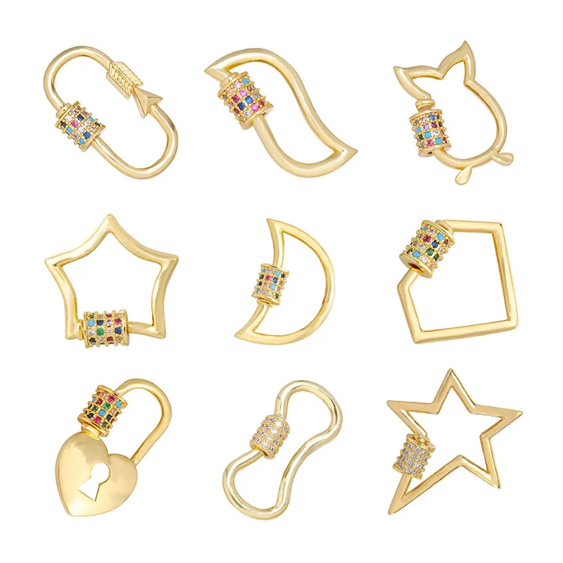 Juya DIY Pendant Chains Locks For Jewelry Making Supplies Handmade 18K Real Gold Plated Decoration Carabiner Clasps Accessories
Juya DIY Pendant Chains Locks For Jewelry Making Supplies Handmade 18K Real Gold Plated Decoration Carabiner Clasps Accessories