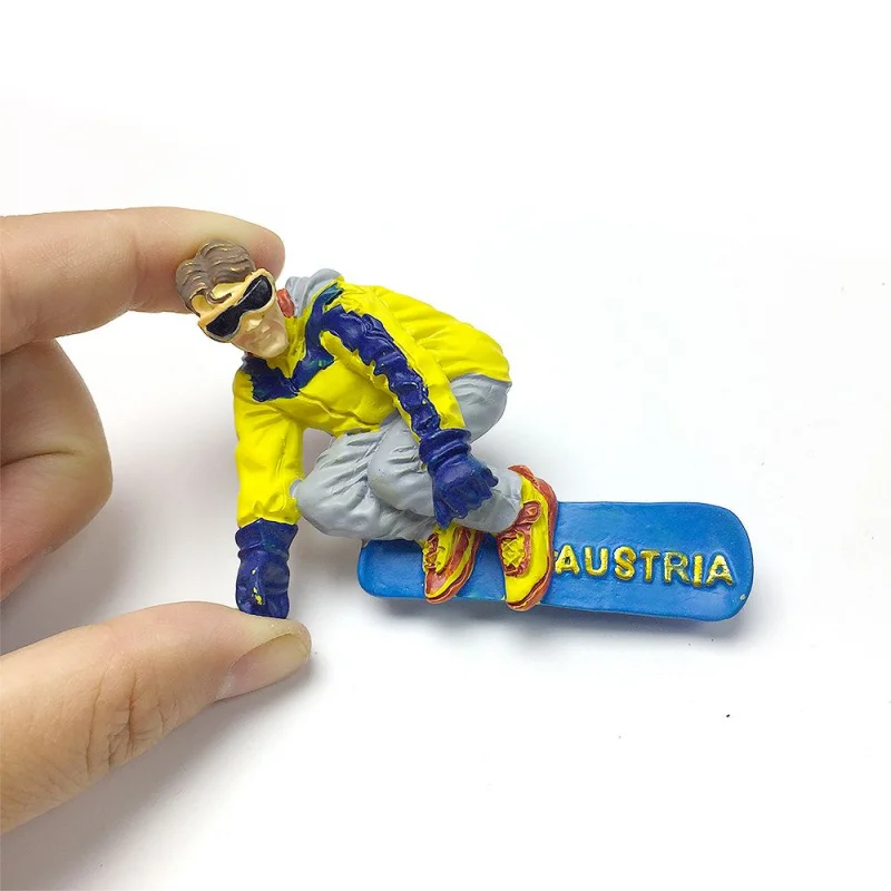 Austria Creative Yellow Ski Adventurer Cultural and Creative Magnetic Refrigerator Magnet Travel Souvenir Home Decoration Gift
Austria Creative Yellow Ski Adventurer Cultural and Creative Magnetic Refrigerator Magnet Travel Souvenir Home Decoration Gift