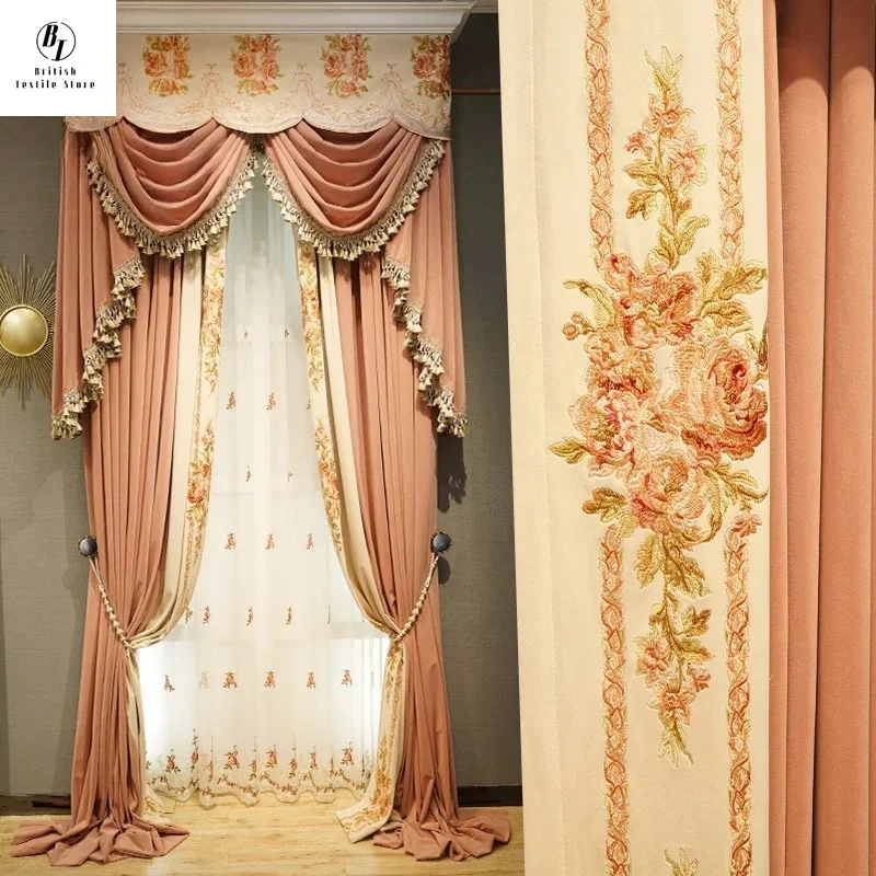 Custom Size!!French Light Luxury Flannel Embroidery Stitching Thickening Blackout Curtains for Living Dining Room Bedroom Decor
Custom Size!!French Light Luxury Flannel Embroidery Stitching Thickening Blackout Curtains for Living Dining Room Bedroom Decor