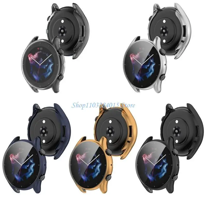 R6FF Screen Protector Case TPU Cover BumperShell for GTR3/GTR3 Watch Sleeve F