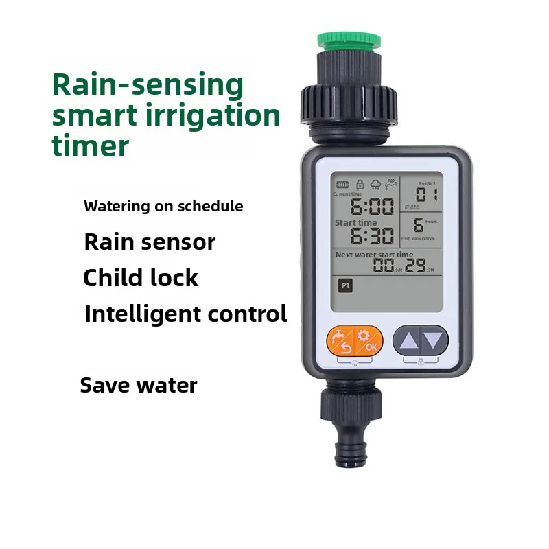 Outdoor Garden Irrigation Controller Rain-Sensing Automatic Watering Timer Garden Watering Device
Outdoor Garden Irrigation Controller Rain-Sensing Automatic Watering Timer Garden Watering Device