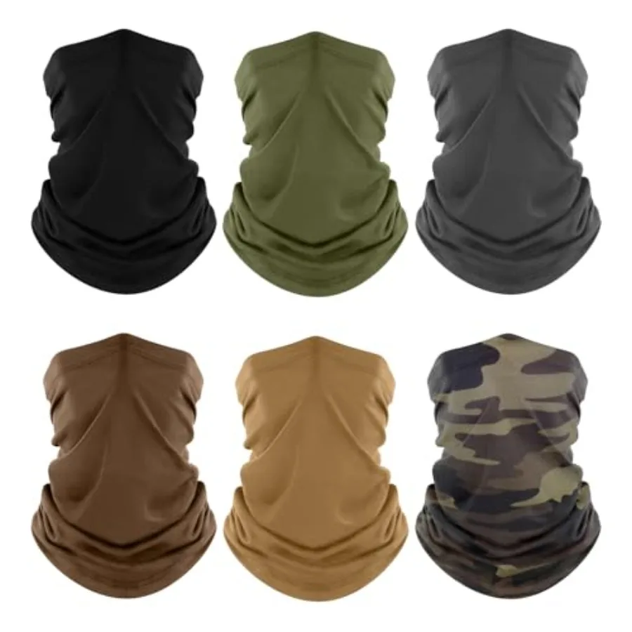 Fuinloth Neck Gaiter, 6 Pack Cooling UV Protection Bandana Face Mask Gator Scarf for Men Women
Fuinloth Neck Gaiter, 6 Pack Cooling UV Protection Bandana Face Mask Gator Scarf for Men Women