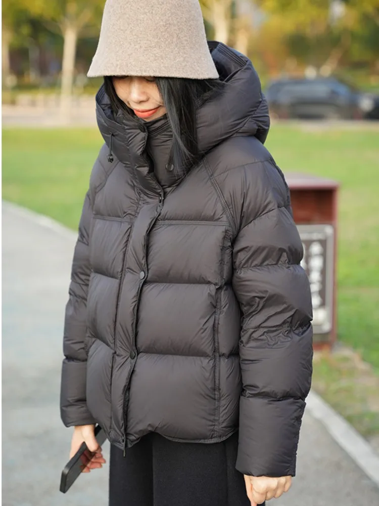 Korean Chic Basic Padded Puffer Short Coat Woman Autumn Winter Hooded Zipper Warm Long Sleeve Jacket Office Lady Casual Clothes
Korean Chic Basic Padded Puffer Short Coat Woman Autumn Winter Hooded Zipper Warm Long Sleeve Jacket Office Lady Casual Clothes