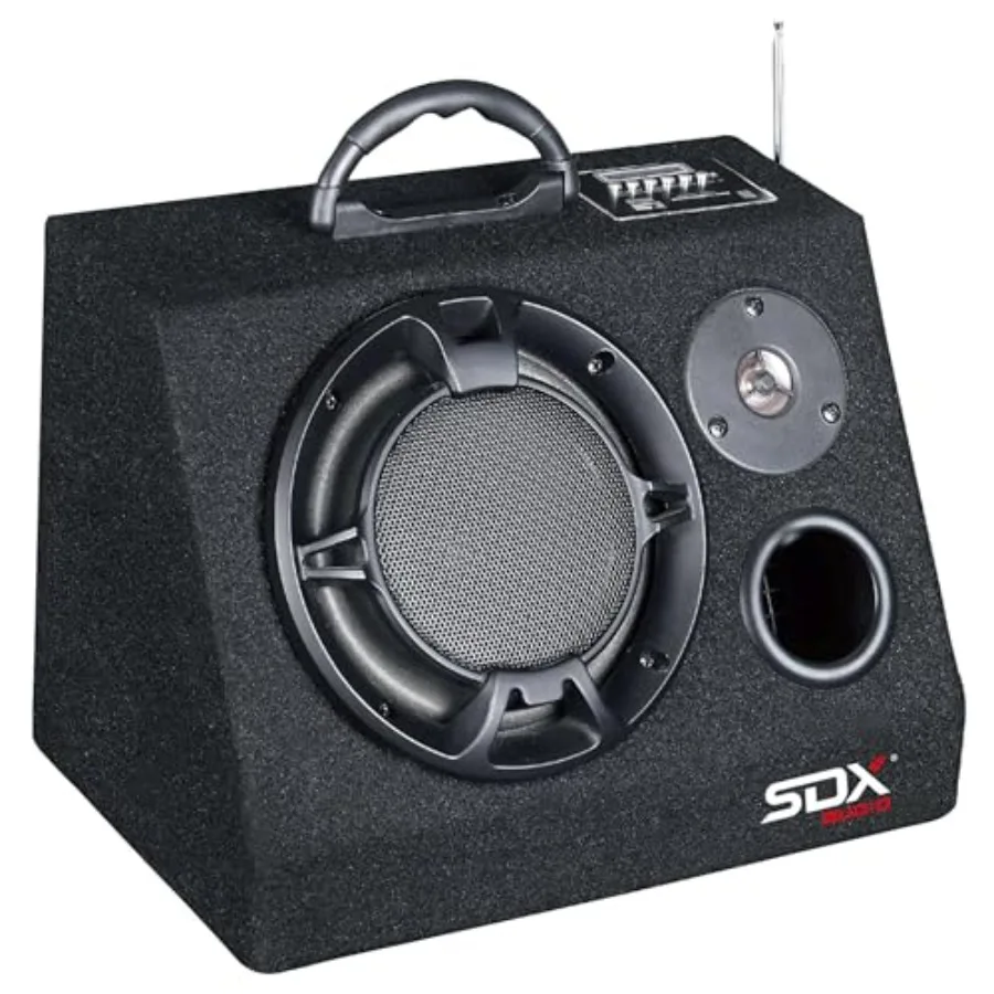 Party speaker with Bluetooth system and digital music player 6.5 subwoofer 200W max output FM radio SD/MMC/USB reader black ABS
Party speaker with Bluetooth system and digital music player 6.5 subwoofer 200W max output FM radio SD/MMC/USB reader black ABS