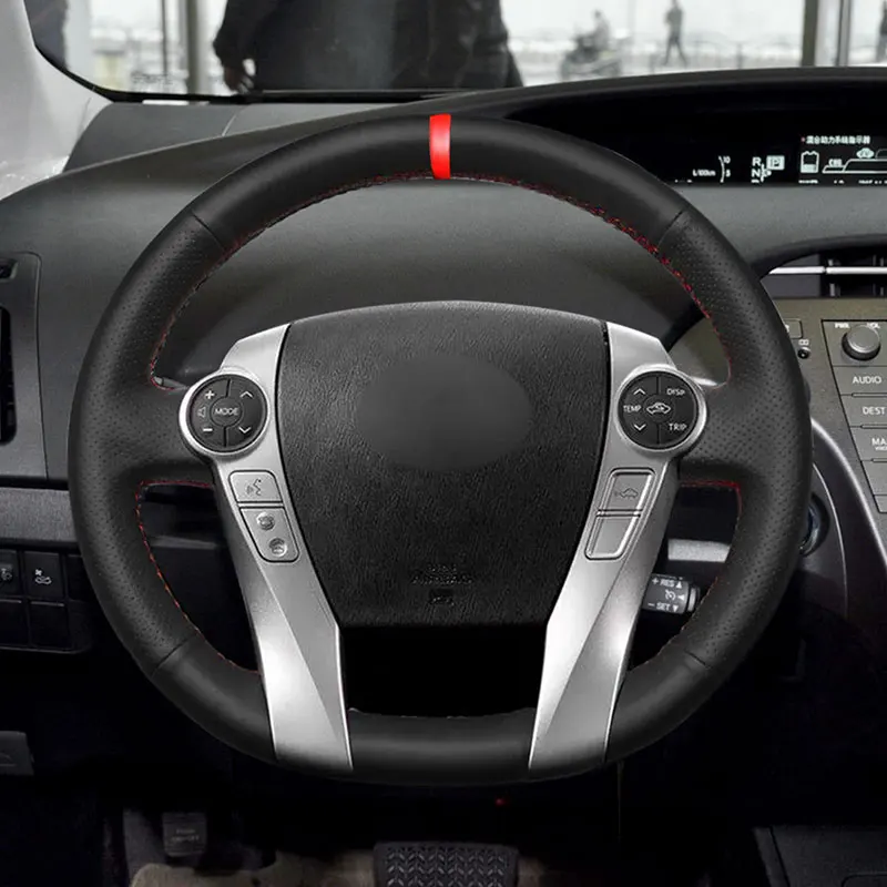 Для Toyota Prius 30 XW30 2009 2010 2011-2015 Prius C US 2012-2017 автомобильный чехол на руль, черная кожа с красной полосой
Для Toyota Prius 30 XW30 2009 2010 2011-2015 Prius C US 2012-2017 автомобильный чехол на руль, черная кожа с красной полосой