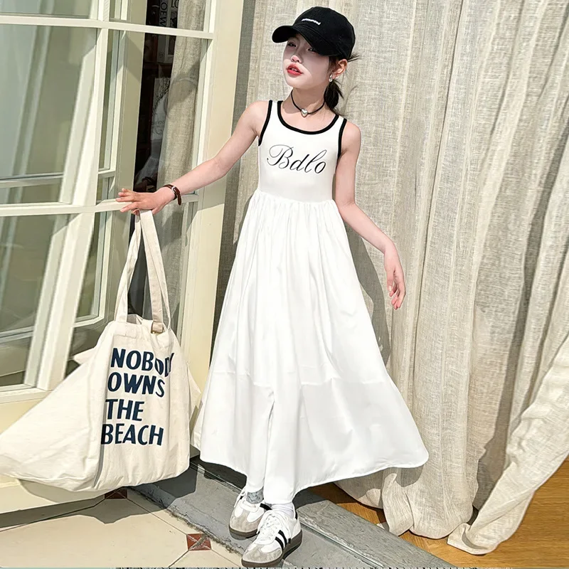 Girls' Dresses Summer 2024 New Fashion Princess Print Sleeveless Vest Long Casual Dress Kids Girl Teen Children's Clothing 12+y
Girls' Dresses Summer 2024 New Fashion Princess Print Sleeveless Vest Long Casual Dress Kids Girl Teen Children's Clothing 12+y