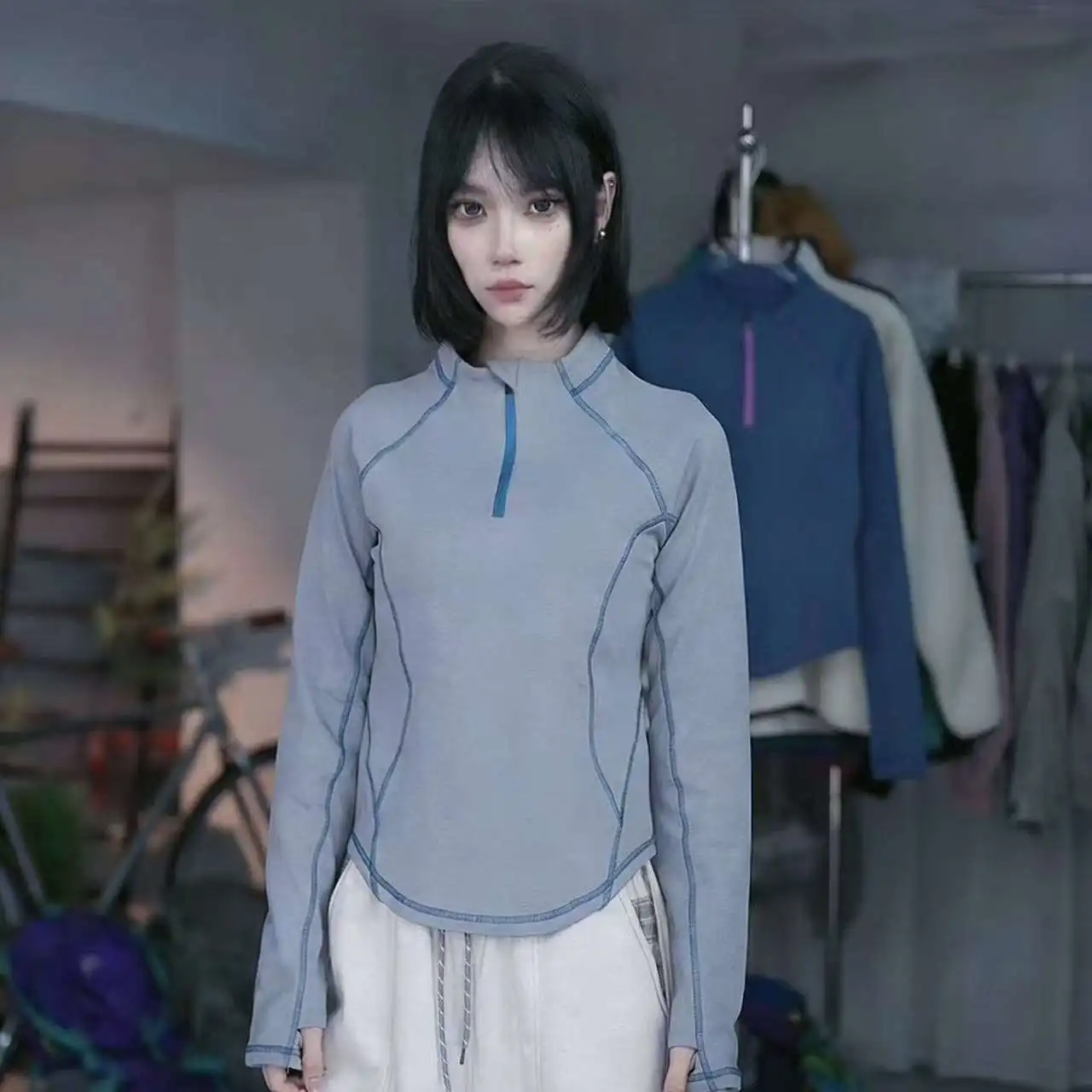 Outdoor Women's Fleece Long Sleeve Hoodie Slim Fit Warmth Half Zip Pullover Color Block Design Casual Comfortable Base Layer
Outdoor Women's Fleece Long Sleeve Hoodie Slim Fit Warmth Half Zip Pullover Color Block Design Casual Comfortable Base Layer