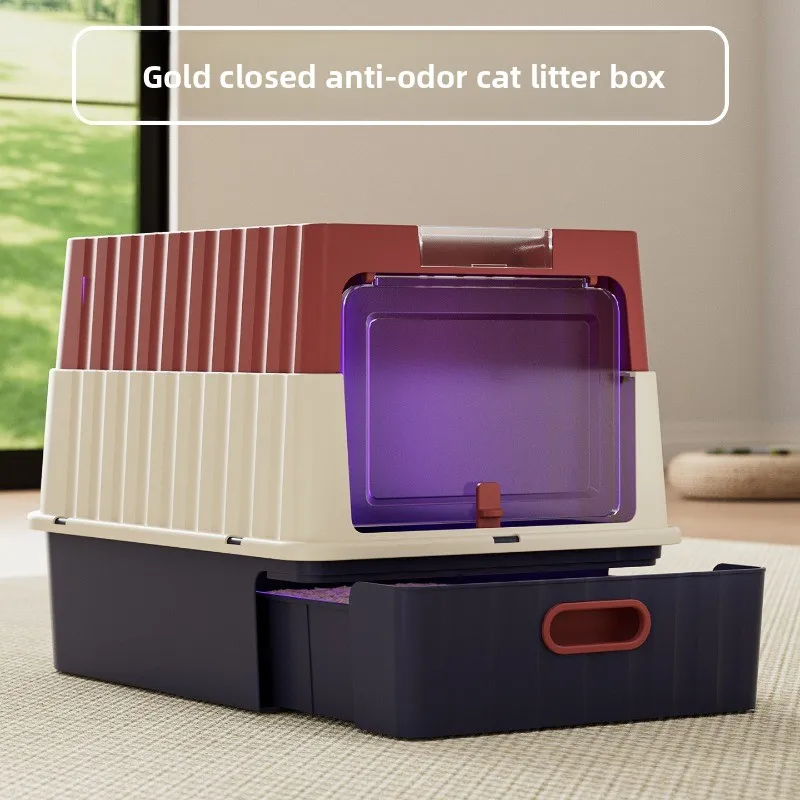 Ultra Large Enclosed Odor Control Cat Litting Box Toilet Drawer Style Sterilized Anti Splash Pet Supplies Cat Toilet Pet Items
Ultra Large Enclosed Odor Control Cat Litting Box Toilet Drawer Style Sterilized Anti Splash Pet Supplies Cat Toilet Pet Items
