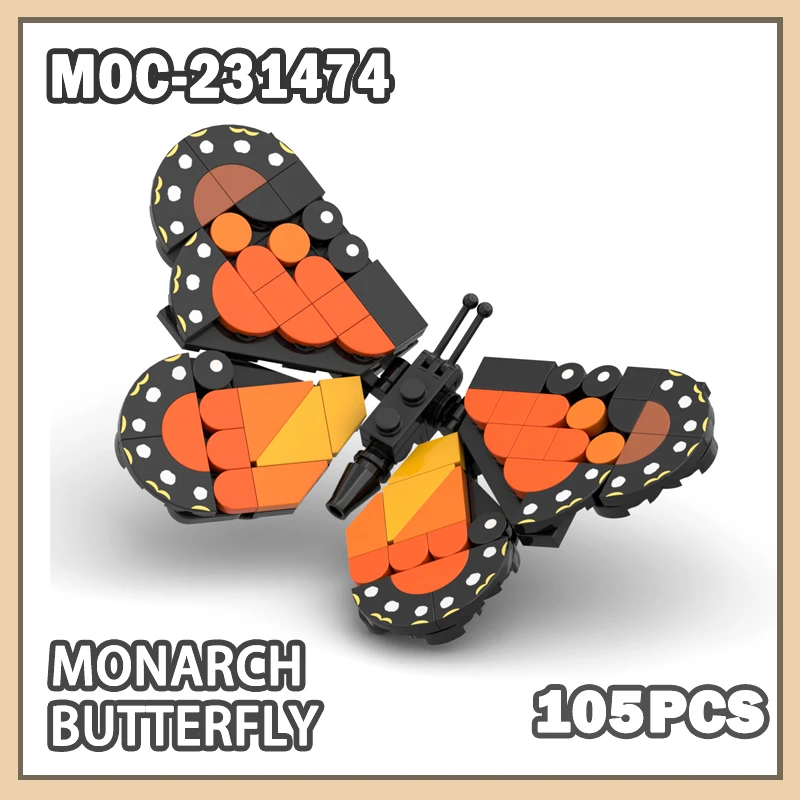 Monarch Butterfly 105PCS Building Block Model Brick Cute Insect Series Set Creative Gifts Miniature DIY MOC-231474
Monarch Butterfly 105PCS Building Block Model Brick Cute Insect Series Set Creative Gifts Miniature DIY MOC-231474