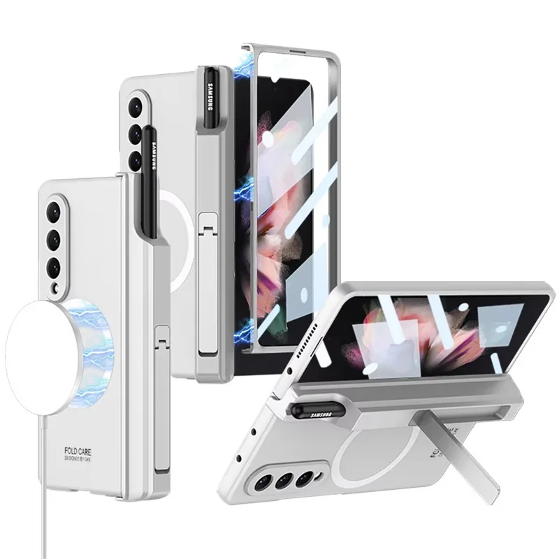 For Samsung Galaxy Z Fold 6 5 4 3 5G Case Magsafe Wireless Charging Magnetic Hinge Pen Holder Stand Screen Protector Film Cover
For Samsung Galaxy Z Fold 6 5 4 3 5G Case Magsafe Wireless Charging Magnetic Hinge Pen Holder Stand Screen Protector Film Cover