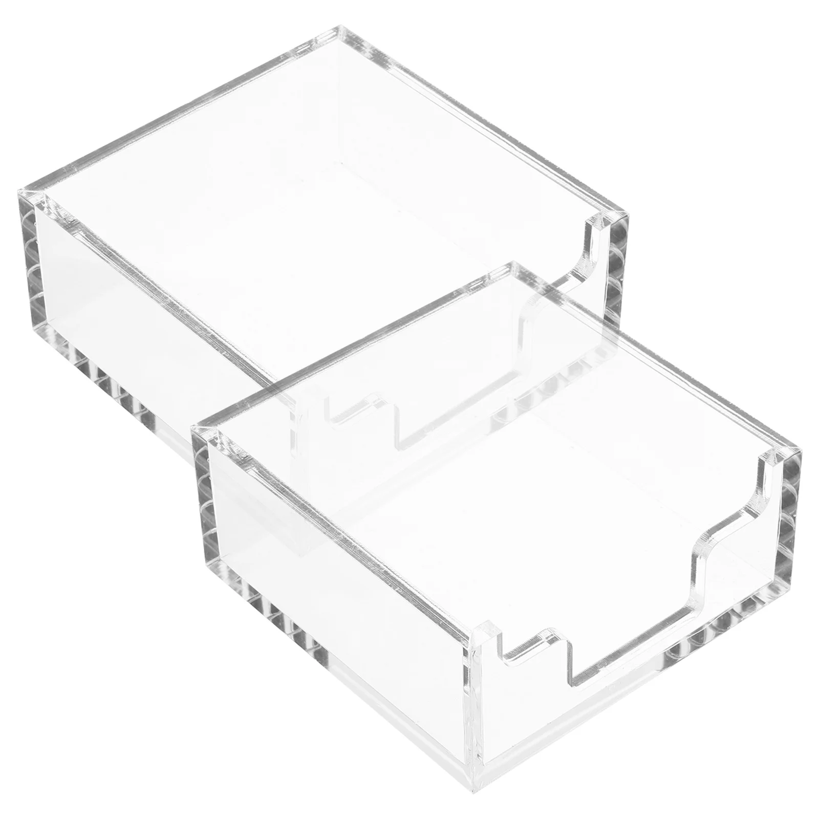 2Pcs Notes Paper Box Desktop Organizer Minimalist Memo Holder for Office School Desk Neat Storage of Pads Cards Scissors
2Pcs Notes Paper Box Desktop Organizer Minimalist Memo Holder for Office School Desk Neat Storage of Pads Cards Scissors