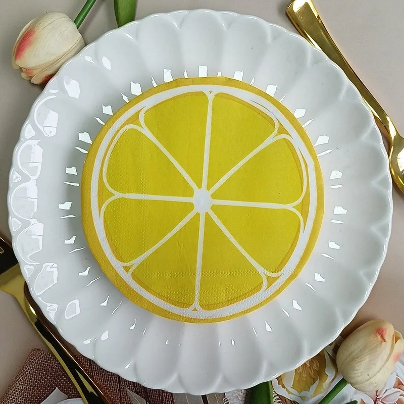 20pcs/pack Yellow Lemon Shape Disposable Napkins Paper Table Placemat Birthday Summer Holiday Party Decorative
20pcs/pack Yellow Lemon Shape Disposable Napkins Paper Table Placemat Birthday Summer Holiday Party Decorative