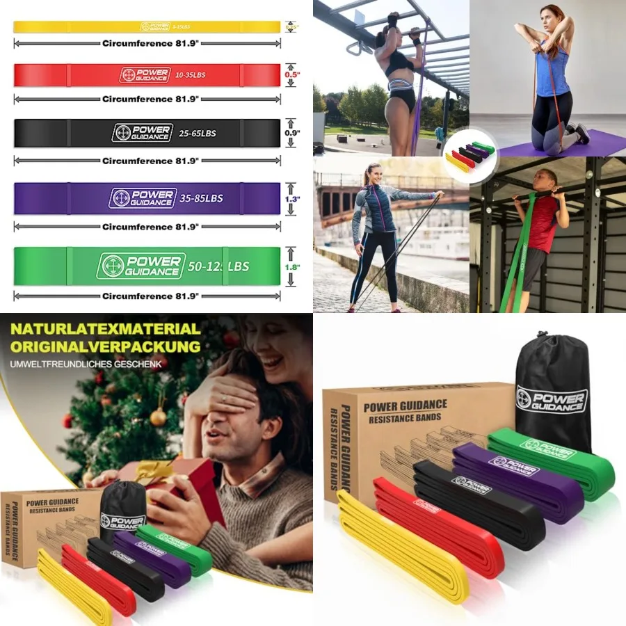 Pull Up Assist Bands - Stretch Resistance Band - Mobility Band - Powerlifting Bands - by Perfect for Body Stretching, Powerlift
Pull Up Assist Bands - Stretch Resistance Band - Mobility Band - Powerlifting Bands - by Perfect for Body Stretching, Powerlift