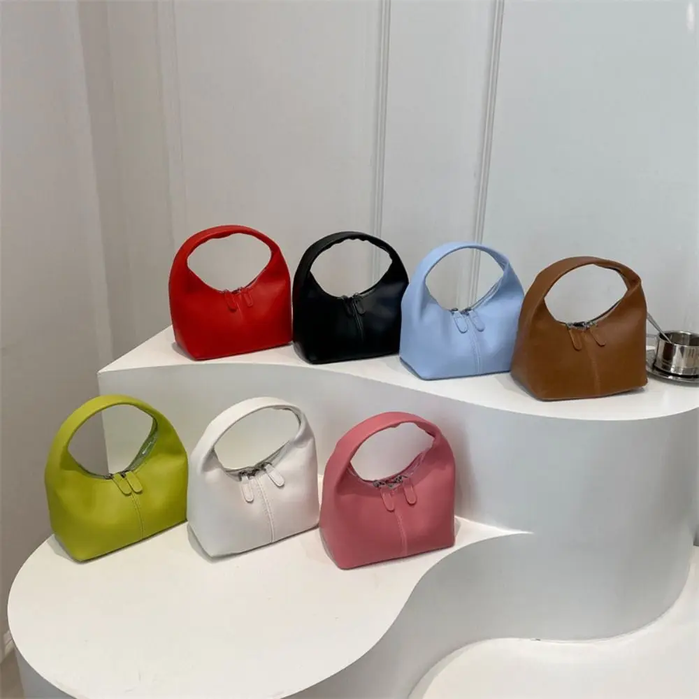 Casual Pu Pu Leather Handbag Candy Color Small Bag Underarm Bag Purse Fashionable Crescent Bag Travel
Casual Pu Pu Leather Handbag Candy Color Small Bag Underarm Bag Purse Fashionable Crescent Bag Travel