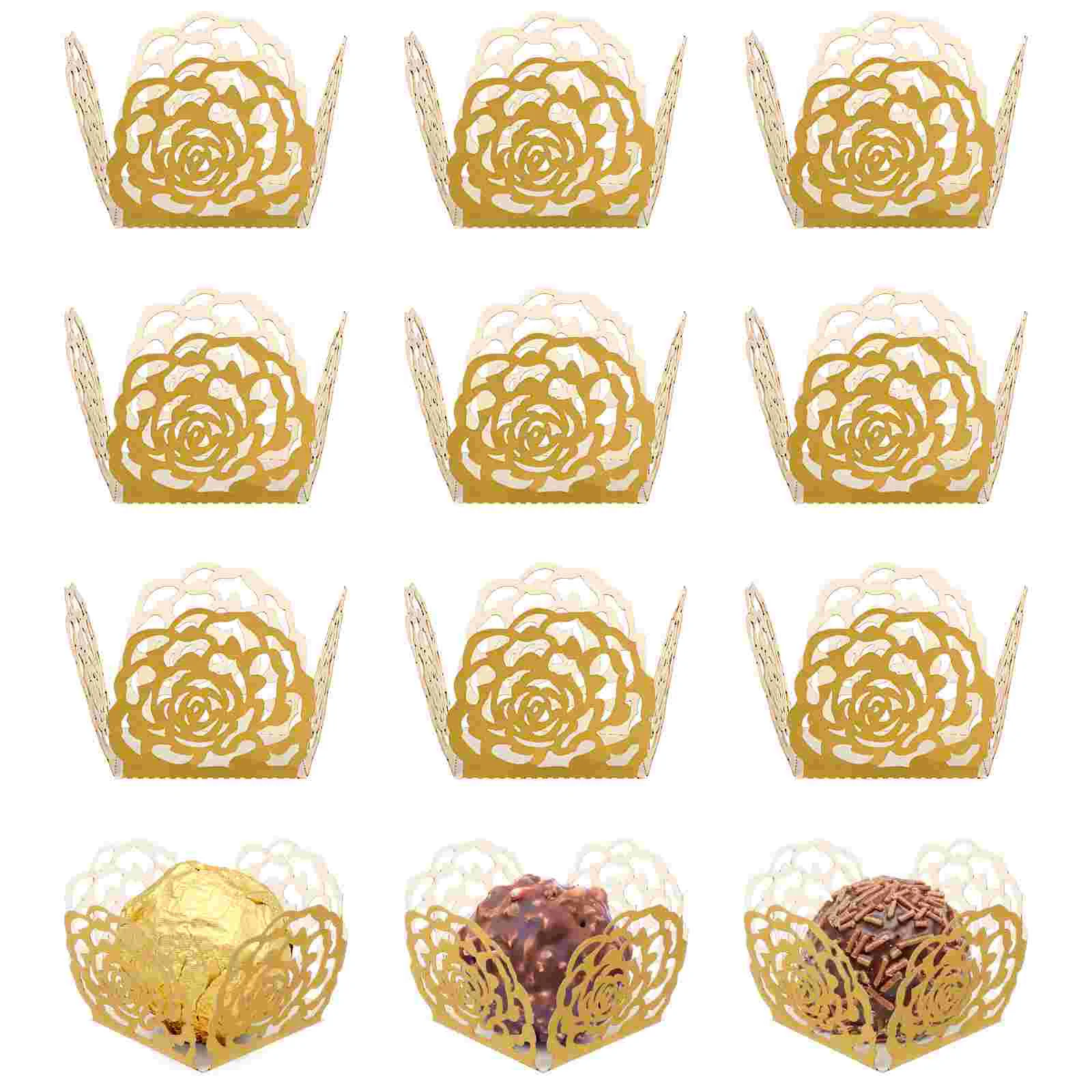 50 Pcs Chocolate Tray Small Candy Cups Mini Muffins Cupcake Liners Gift Wrapping Paper Square
50 Pcs Chocolate Tray Small Candy Cups Mini Muffins Cupcake Liners Gift Wrapping Paper Square