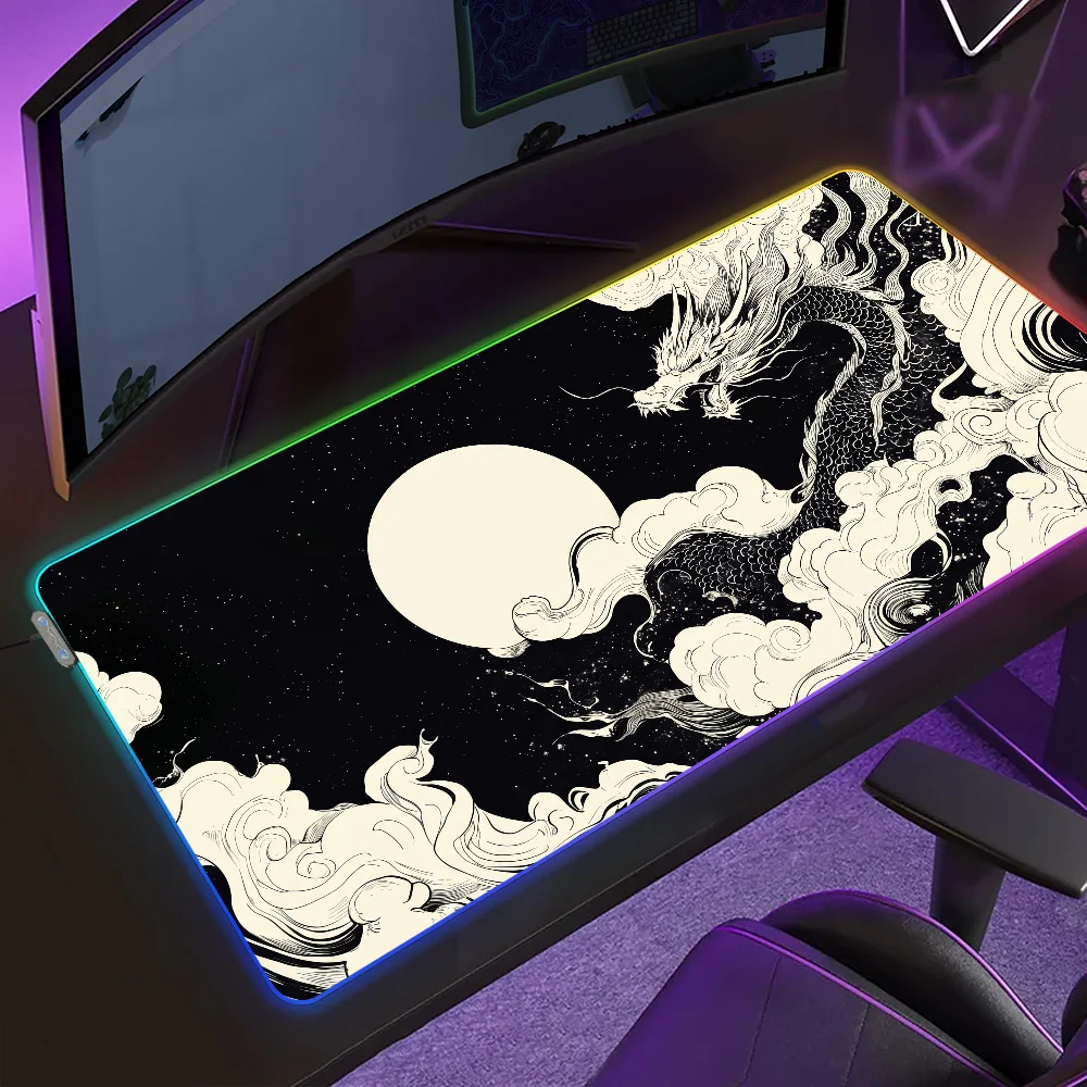 Black and White Dragon Anime Mouse Pad Gaming MousePad LED Table Pads Micro USB Backlit Rubber RGB Desk Mats Desktop XXL
Black and White Dragon Anime Mouse Pad Gaming MousePad LED Table Pads Micro USB Backlit Rubber RGB Desk Mats Desktop XXL