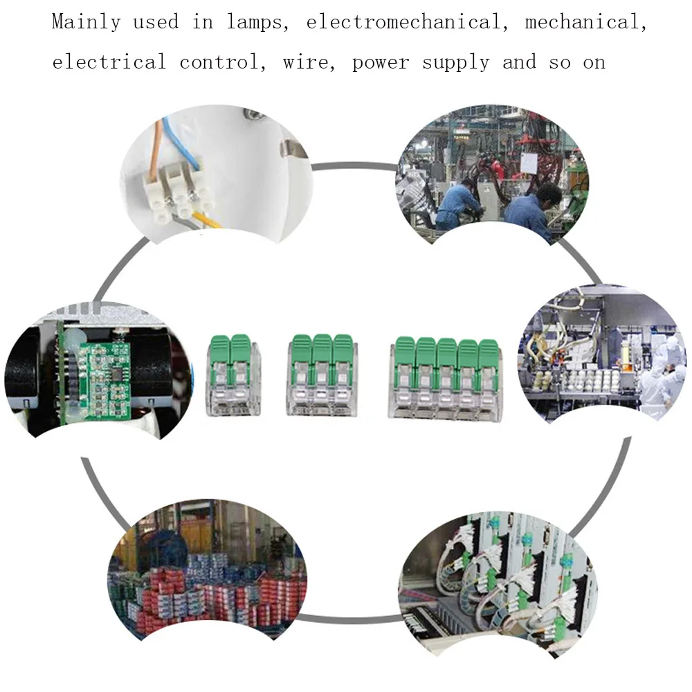 2 Pin 3 Pin 5 Pin Quick Wiring Connector Universal Splitter Wiring Cable Push Terminal Block Wire Terminal Connector
2 Pin 3 Pin 5 Pin Quick Wiring Connector Universal Splitter Wiring Cable Push Terminal Block Wire Terminal Connector
