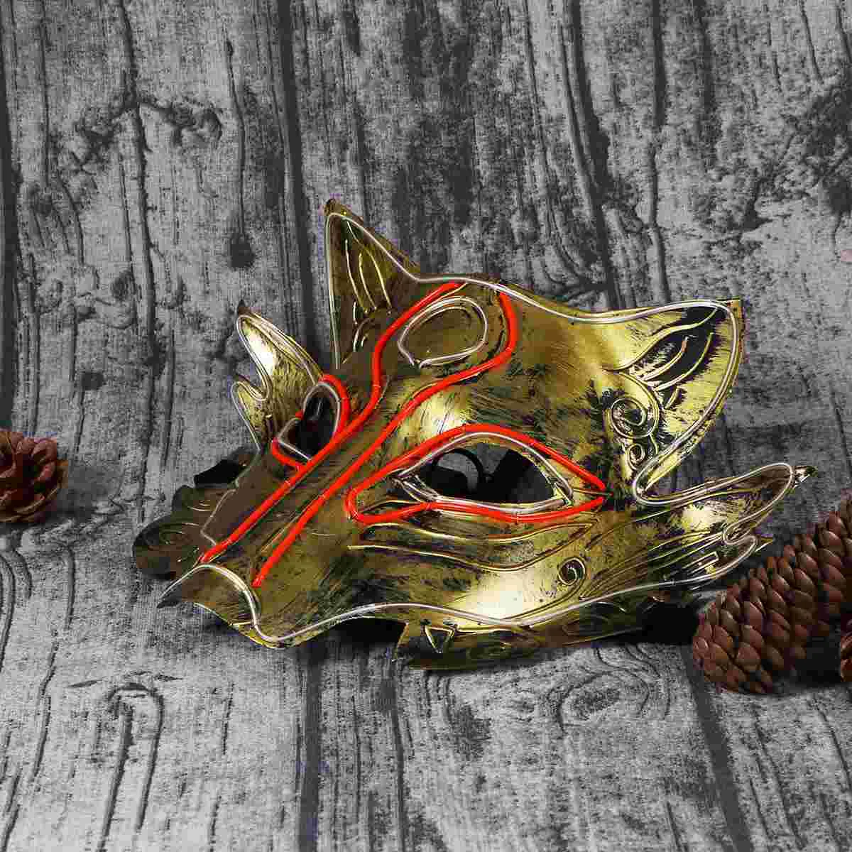 Halloween LED Glowing Mask Wolf Head Night Mask Halloween Cosplay Face Cover (Without Battery)
Halloween LED Glowing Mask Wolf Head Night Mask Halloween Cosplay Face Cover (Without Battery)