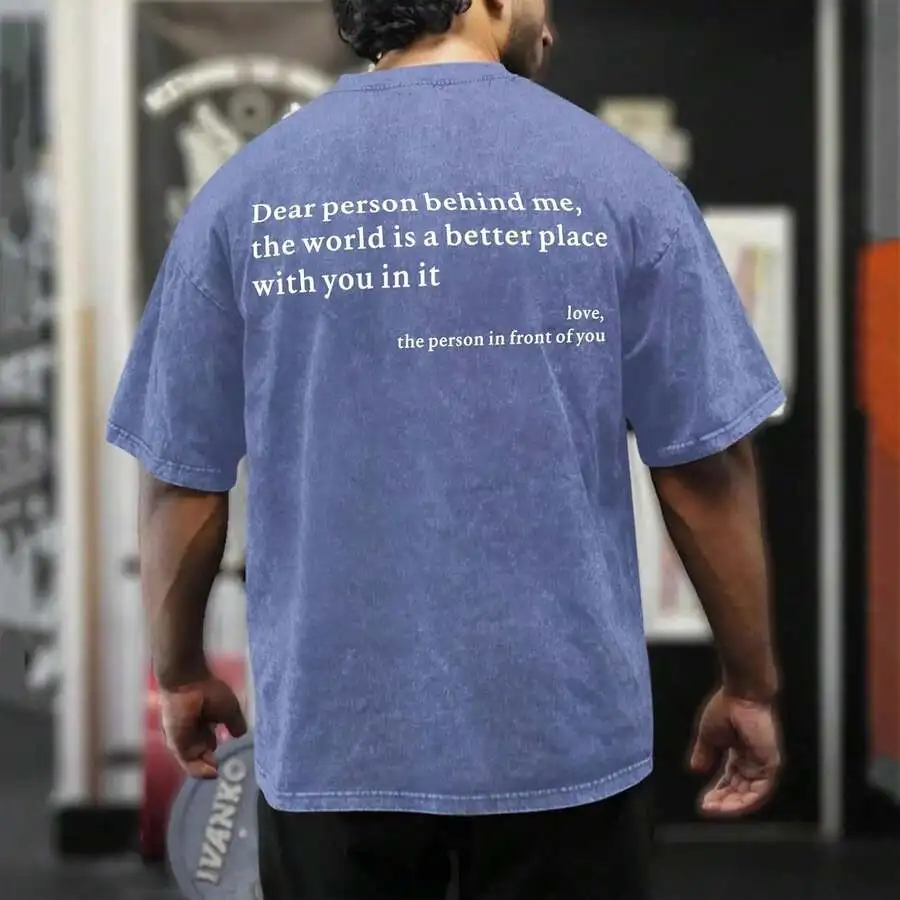Oversized Inspirational Graphic Tee For Men Women Vintage Positive Message T-Shirt
Oversized Inspirational Graphic Tee For Men Women Vintage Positive Message T-Shirt