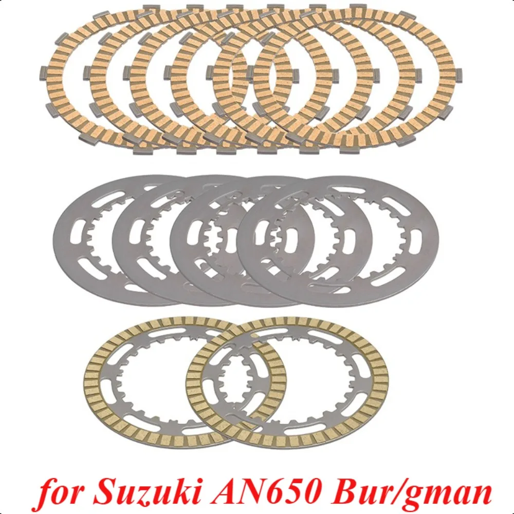 Motorcycle Friction Clutch Plate 21441-24F20-000 21451-10G10-000 for Suzuki AN650 Bur/gman 2003-2018
Motorcycle Friction Clutch Plate 21441-24F20-000 21451-10G10-000 for Suzuki AN650 Bur/gman 2003-2018