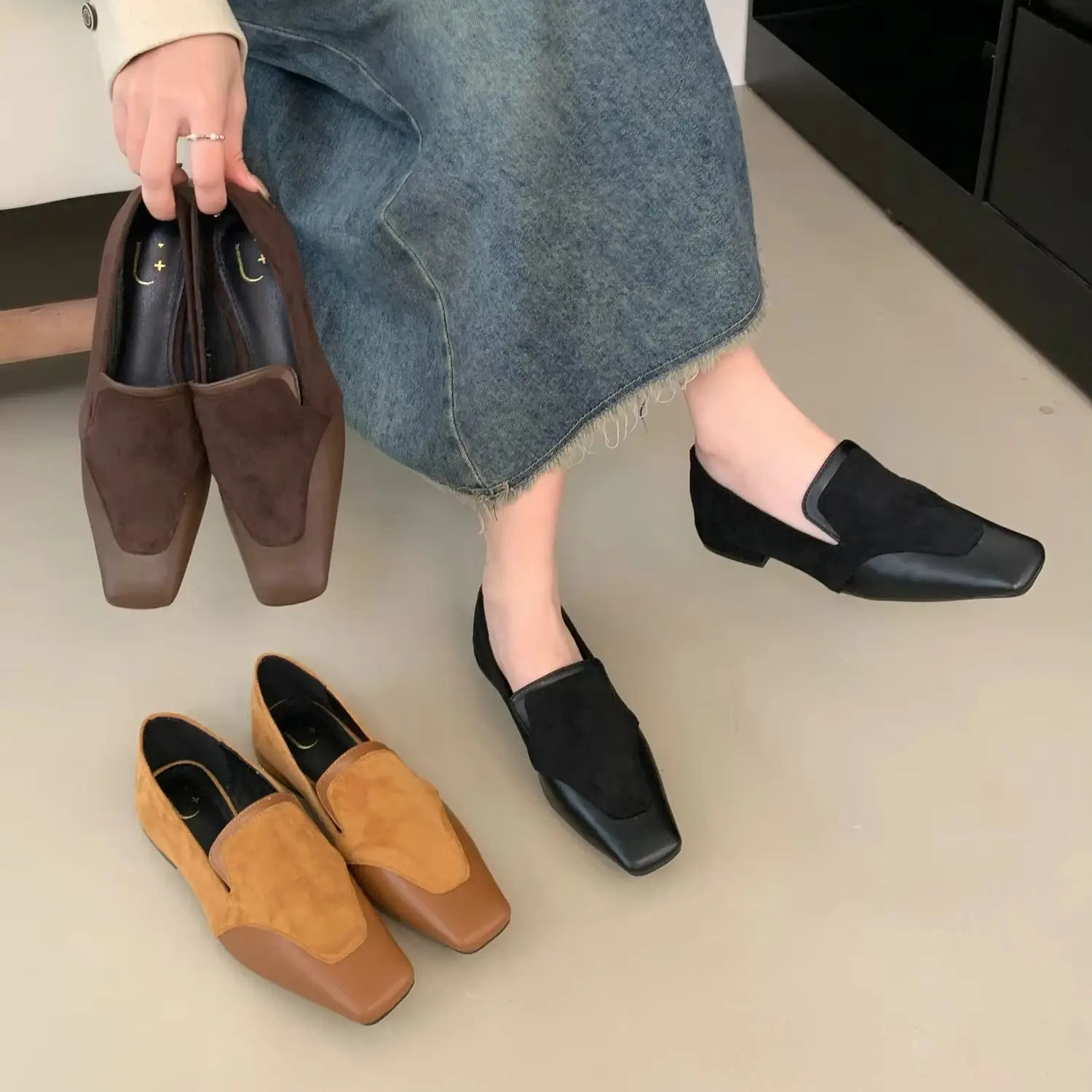 Bailamos Brand Women Slip On Loafer Autumn Fashion British Metal Buckle Flat Shoes Round Toe Casual Ballerina Shoes Mujer
Bailamos Brand Women Slip On Loafer Autumn Fashion British Metal Buckle Flat Shoes Round Toe Casual Ballerina Shoes Mujer