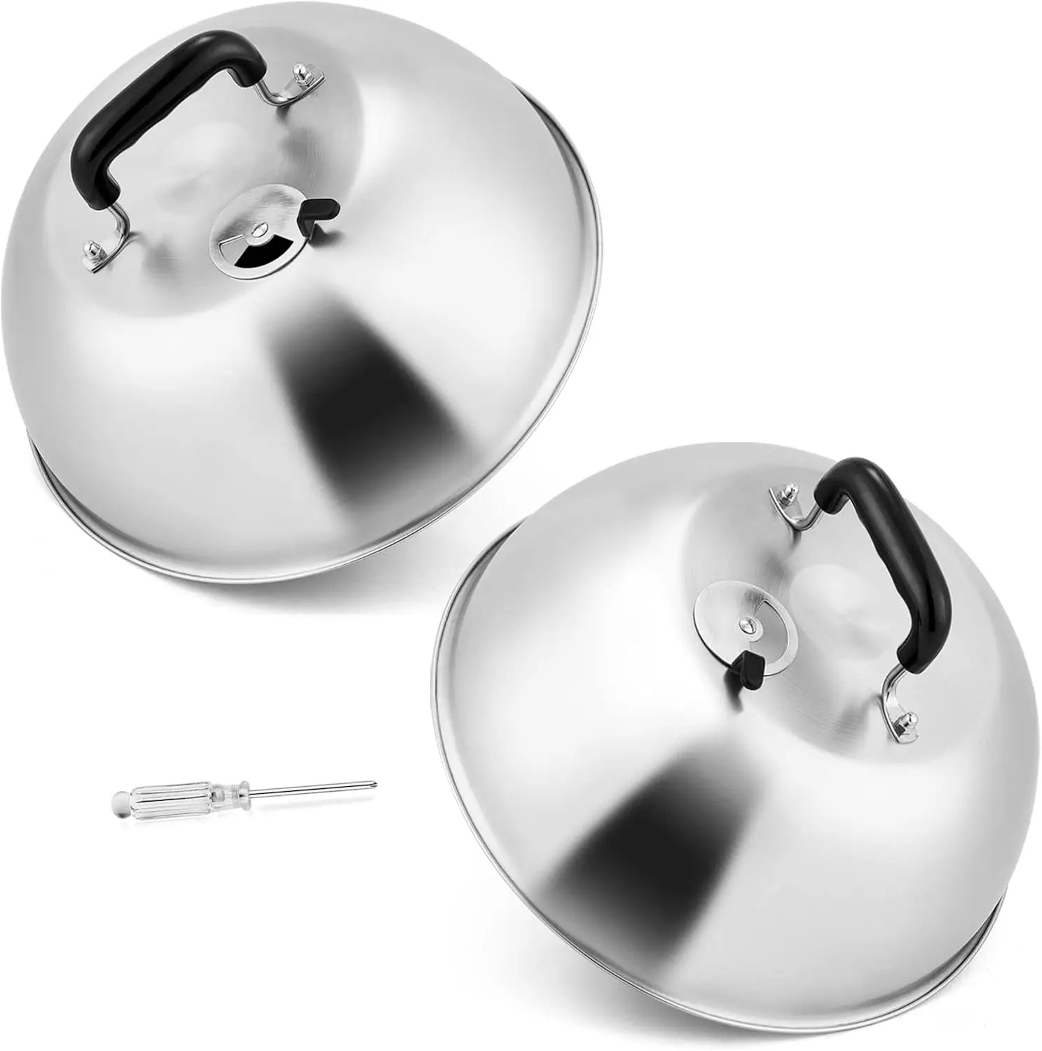 12In Cheese Melting Dome, Heavy Duty Basting Cover with Adjustable Vent, Stainless Steel Round Steaming Cover Lid for
12In Cheese Melting Dome, Heavy Duty Basting Cover with Adjustable Vent, Stainless Steel Round Steaming Cover Lid for