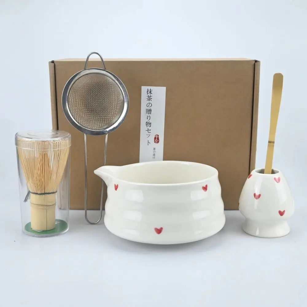 4/5/6 PCS Bamboo Whisk Matcha Bowl Set Strainer Mesh Tea Scoop Heart-Shaped Matcha Bowl Traditional Matcha Set Tea Preparation
4/5/6 PCS Bamboo Whisk Matcha Bowl Set Strainer Mesh Tea Scoop Heart-Shaped Matcha Bowl Traditional Matcha Set Tea Preparation