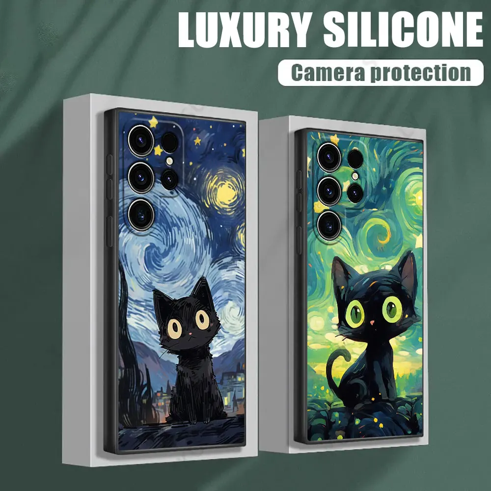 Cartoon Cat Van Gogh Starry Painting Phone Case For Samsung Galaxy S24FE S25 Ultra S23 S21 S20 FE S22 S24 Plus A36 A56 A55 Cover
Cartoon Cat Van Gogh Starry Painting Phone Case For Samsung Galaxy S24FE S25 Ultra S23 S21 S20 FE S22 S24 Plus A36 A56 A55 Cover