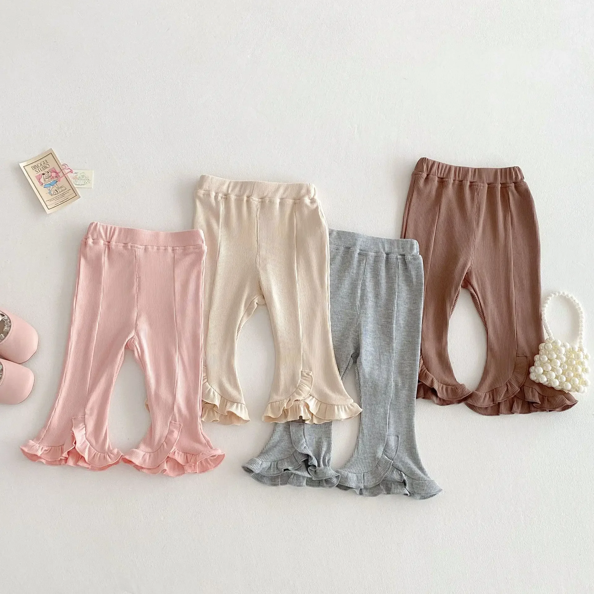 Girls Pants Korean Leggings 2025 New Spring Baby Solid Color Rib Pants Children's Fashion Casual Bell Bottoms
Girls Pants Korean Leggings 2025 New Spring Baby Solid Color Rib Pants Children's Fashion Casual Bell Bottoms
