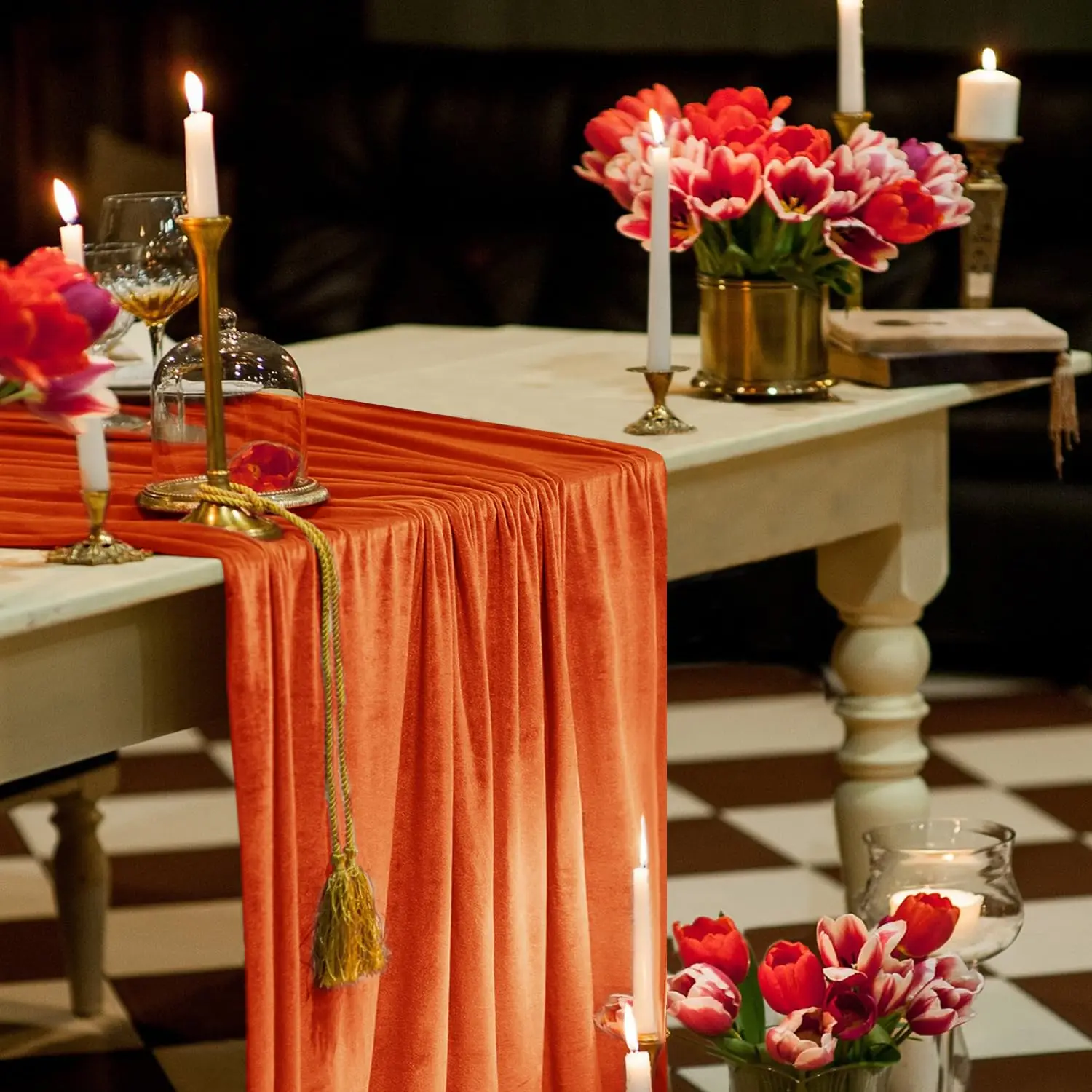 Velvet Table Runner 10ft Extra Long,Soft Luxury Table Runner 28x118 inch for Christmas Thanksgiving Wedding Party Table Decora
Velvet Table Runner 10ft Extra Long,Soft Luxury Table Runner 28x118 inch for Christmas Thanksgiving Wedding Party Table Decora