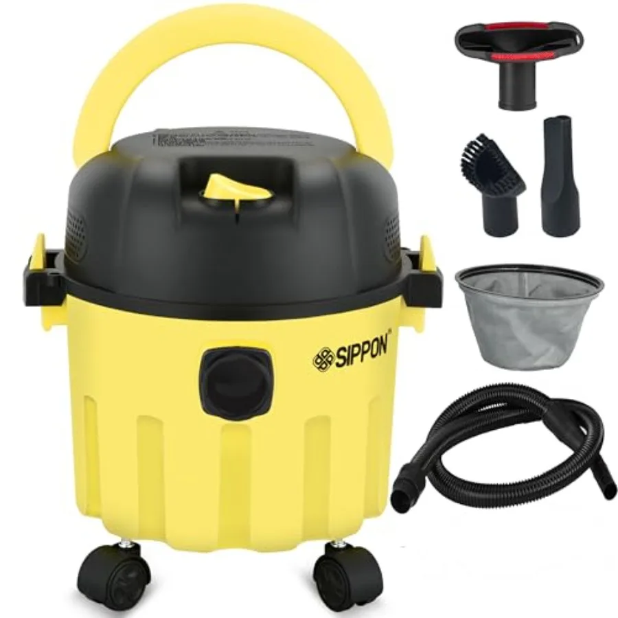 Wet-Dry Vacuum 3-in-1 Portable Shop Vacuum Cleaner with 2 Peak HP Power Suction Lightweight Wet Dry Vacuum with Blower and Wall
Wet-Dry Vacuum 3-in-1 Portable Shop Vacuum Cleaner with 2 Peak HP Power Suction Lightweight Wet Dry Vacuum with Blower and Wall