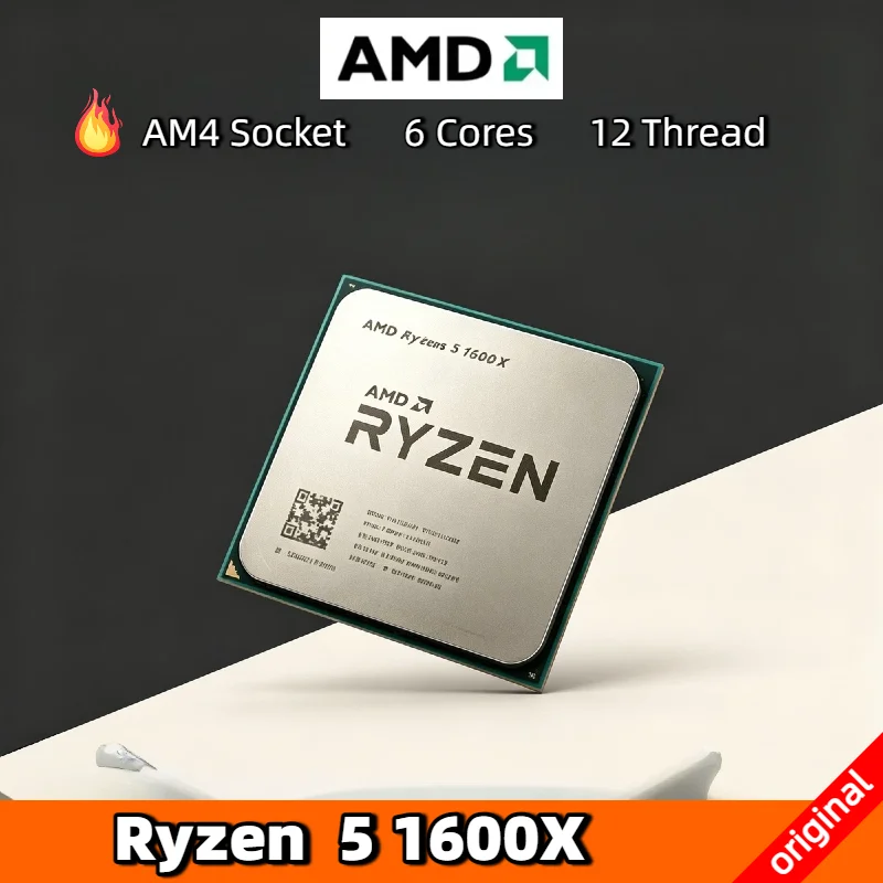 AMD Ryzen 5 1600X Six Core Twelve Thread 3.6GHz CPU 95W L3 16M Socket AM4 R5 1600X Desktop Gaming Processor Pro Max 4K Summit
AMD Ryzen 5 1600X Six Core Twelve Thread 3.6GHz CPU 95W L3 16M Socket AM4 R5 1600X Desktop Gaming Processor Pro Max 4K Summit