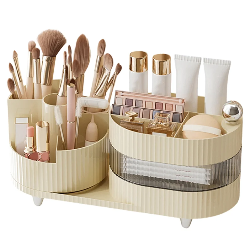【FAVORITE!】Large Capacity Makeup Storage Box, Desktop Can Be Rotated Cosmetics Dresser Eyeshadow& Lipstick Compartment Shelf
【FAVORITE!】Large Capacity Makeup Storage Box, Desktop Can Be Rotated Cosmetics Dresser Eyeshadow& Lipstick Compartment Shelf