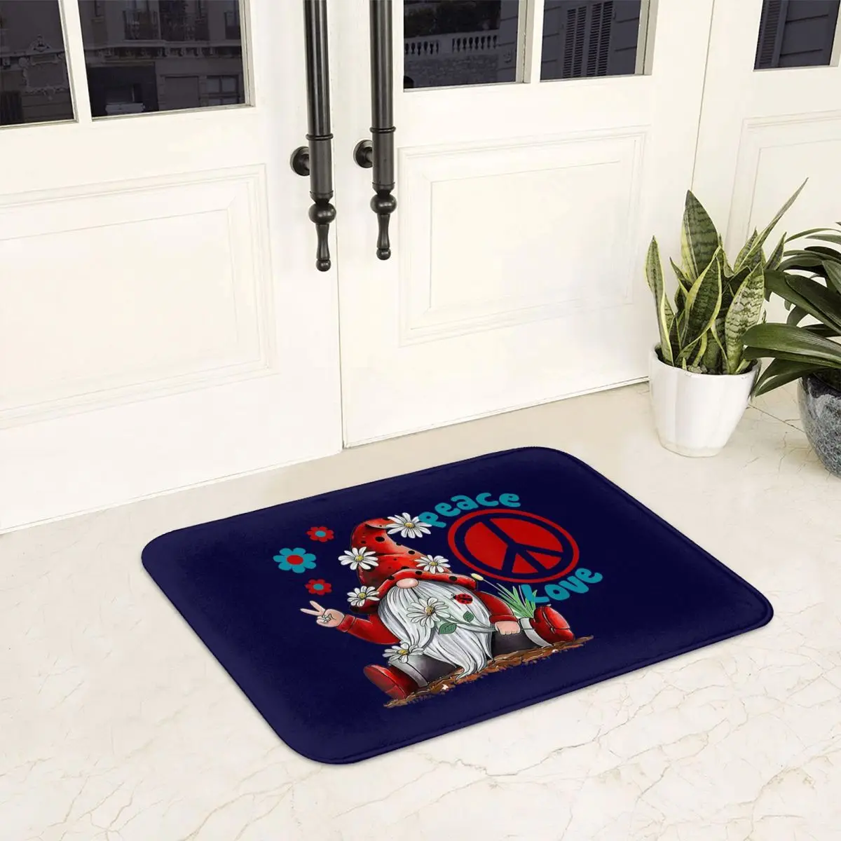 Gnome Hippie Gypsie Soul Free Spirited Peace Love Gnomes Doormat Non-slip Bathroom Floor Mats Home Entrance Rugs Carpet Footpad
Gnome Hippie Gypsie Soul Free Spirited Peace Love Gnomes Doormat Non-slip Bathroom Floor Mats Home Entrance Rugs Carpet Footpad