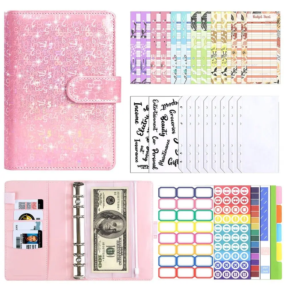 New A6 Money Saving Budget Binder with Cash Envelopes Expense Sheets Savings Binder PU Budgeting Budget Planner Organizer Adult
New A6 Money Saving Budget Binder with Cash Envelopes Expense Sheets Savings Binder PU Budgeting Budget Planner Organizer Adult