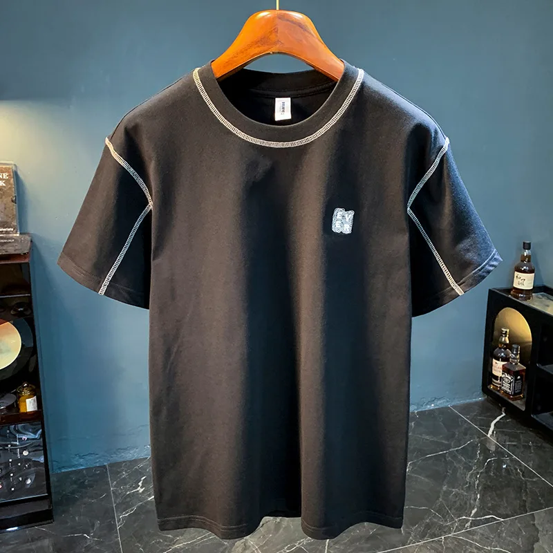 2025 Short sleeved Men's Summer Thin Style Minimally Printed High end T-shirt Large Loose Comfortable Trendy Top
2025 Short sleeved Men's Summer Thin Style Minimally Printed High end T-shirt Large Loose Comfortable Trendy Top