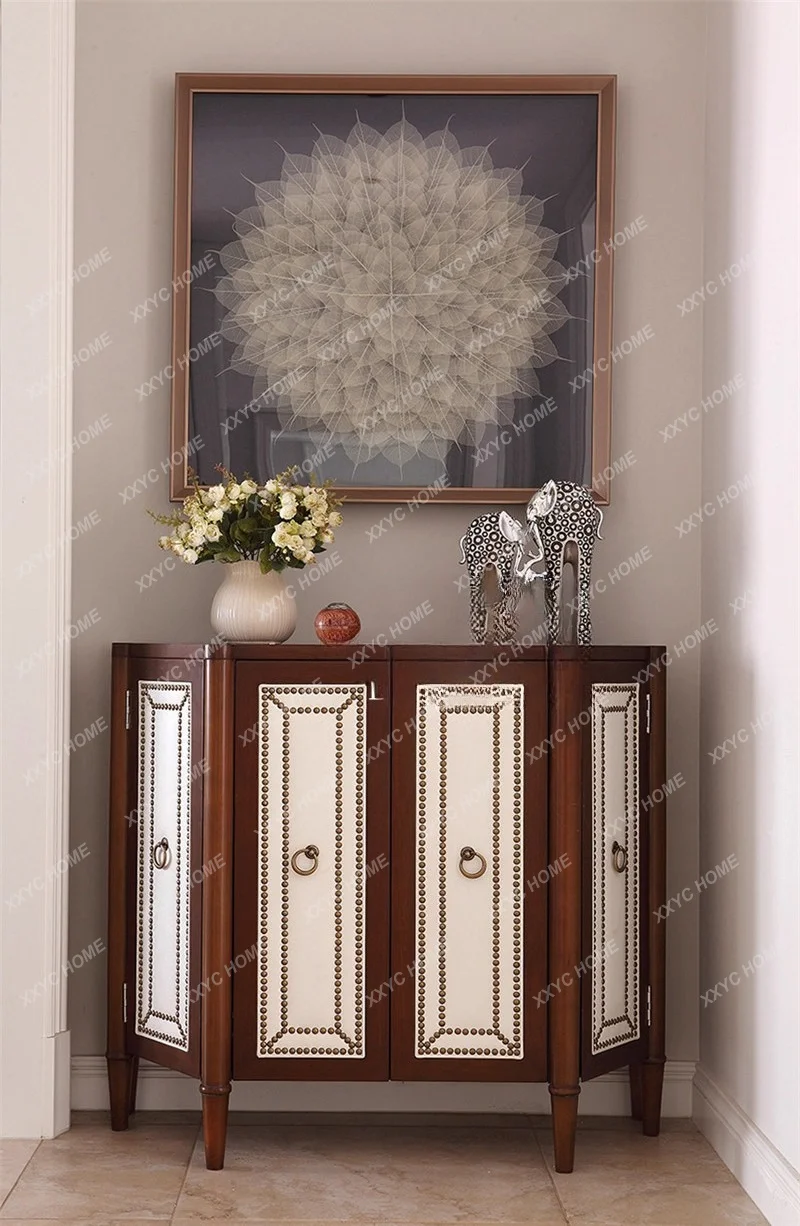 Hh2cc rural entrance cabinet dining side cabinet solid wood entry semi-round entrance cabinet
Hh2cc rural entrance cabinet dining side cabinet solid wood entry semi-round entrance cabinet