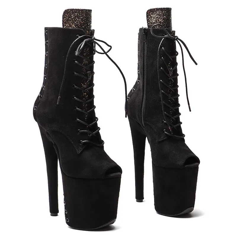 New Lace Up Sexy Model Shows Suede Upper 20CM/8Inch Women's Platform Party High Heels Shoes Pole Dance Boots 645
New Lace Up Sexy Model Shows Suede Upper 20CM/8Inch Women's Platform Party High Heels Shoes Pole Dance Boots 645