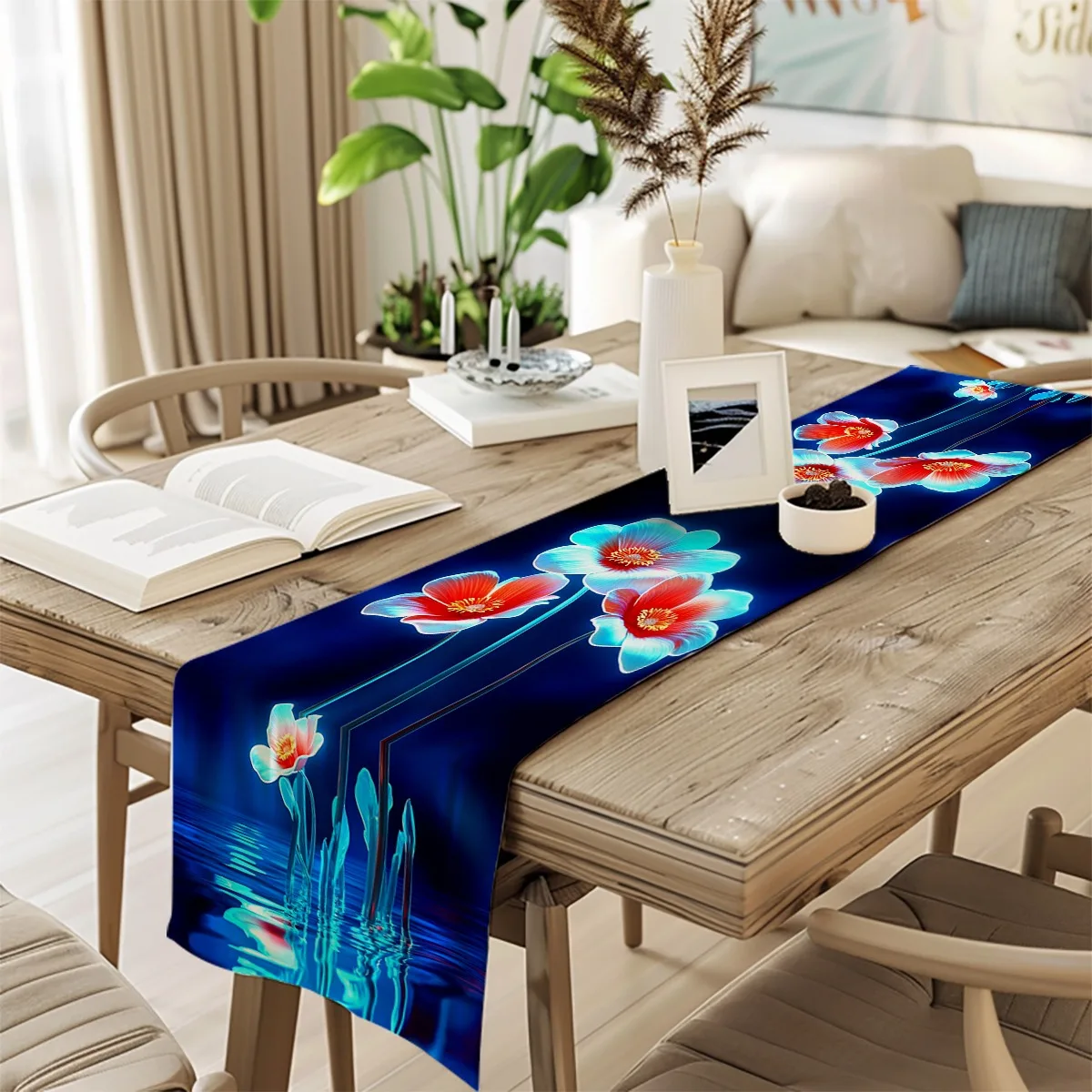 print table runner Glowing Floral Elegant Style Long cloth Party Decor,Tabletop Protection,Dresser Scarf,Decorative Runner
print table runner Glowing Floral Elegant Style Long cloth Party Decor,Tabletop Protection,Dresser Scarf,Decorative Runner