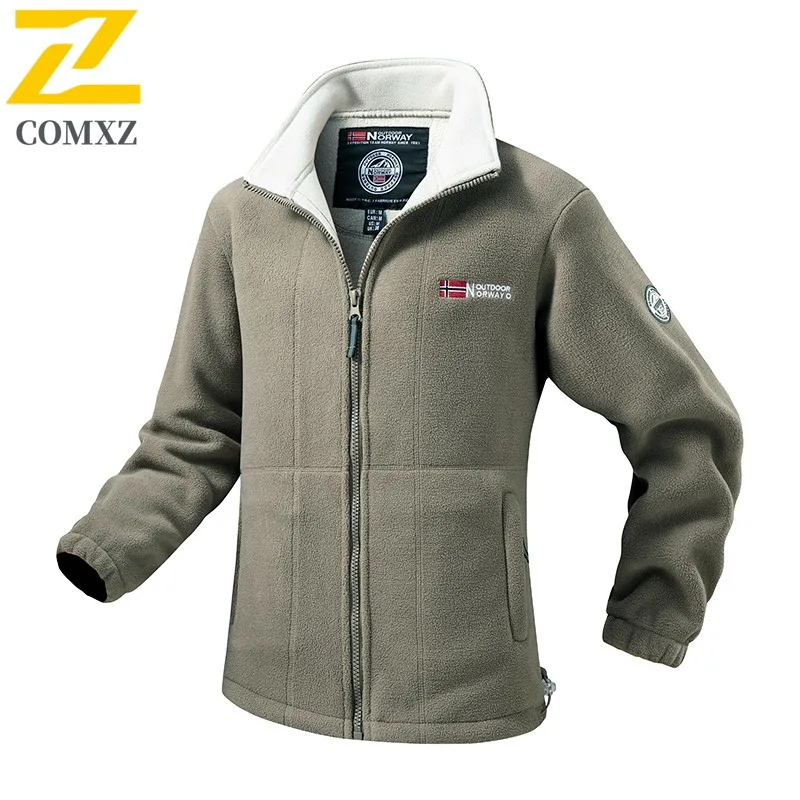 Мужская флисовая куртка, осенне-зимнее флисовое пальто с двойным лицом, деловая повседневная теплая легкая уличная офисная одежда на молнии
Мужская флисовая куртка, осенне-зимнее флисовое пальто с двойным лицом, деловая повседневная теплая легкая уличная офисная одежда на молнии