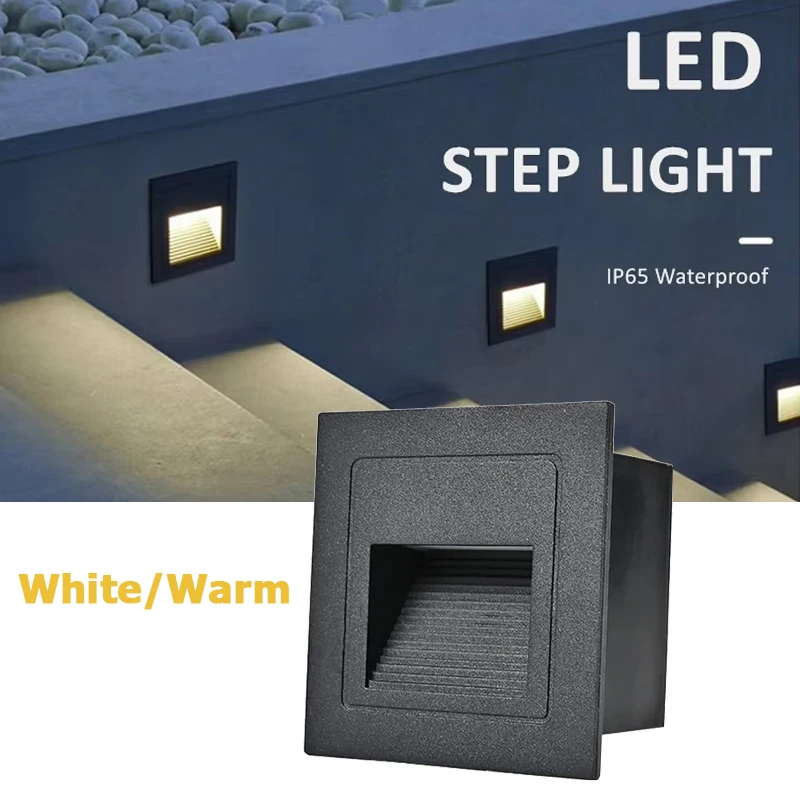 Indoor Outdoor Waterproof 3W LED Footlight Aluminum Home Lighting Step Stair Lights Recessed Corner Wall Lamps Garden Light
Indoor Outdoor Waterproof 3W LED Footlight Aluminum Home Lighting Step Stair Lights Recessed Corner Wall Lamps Garden Light