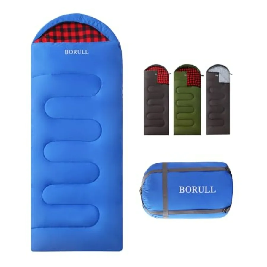 Flannel-lined winter sleeping bags for adults: cold-weather use, polyester flannel interior, navy blue, extra-wide XL size with
Flannel-lined winter sleeping bags for adults: cold-weather use, polyester flannel interior, navy blue, extra-wide XL size with